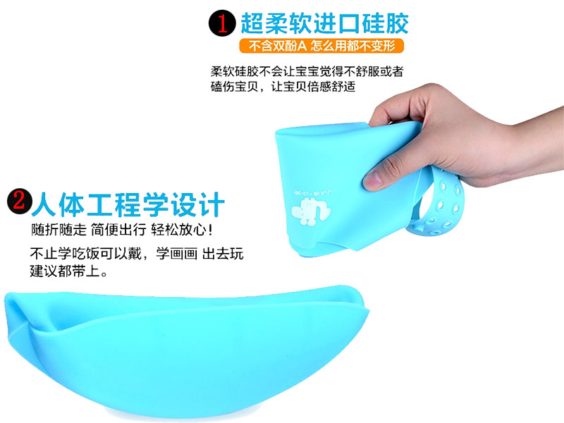 定制生產(chǎn)背帶懷抱式硅膠圍嘴環(huán)保無(wú)毒硅膠防水圍兜飯兜